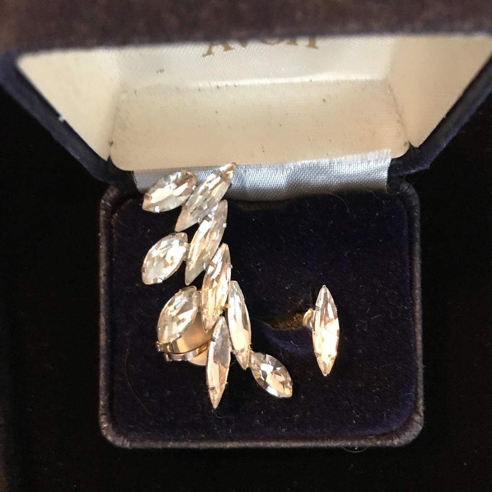 Aftermath Crystal Ear Cuff & Stud